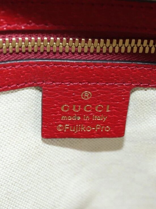 GUCCI Micro GG Supreme Doraemon Backpack PVC Beige Gold 647816 Auth YKZ1360M main image 5